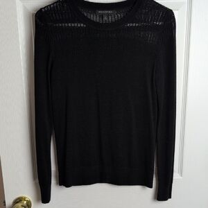 Banana Republic Black Crew Neck Sweater